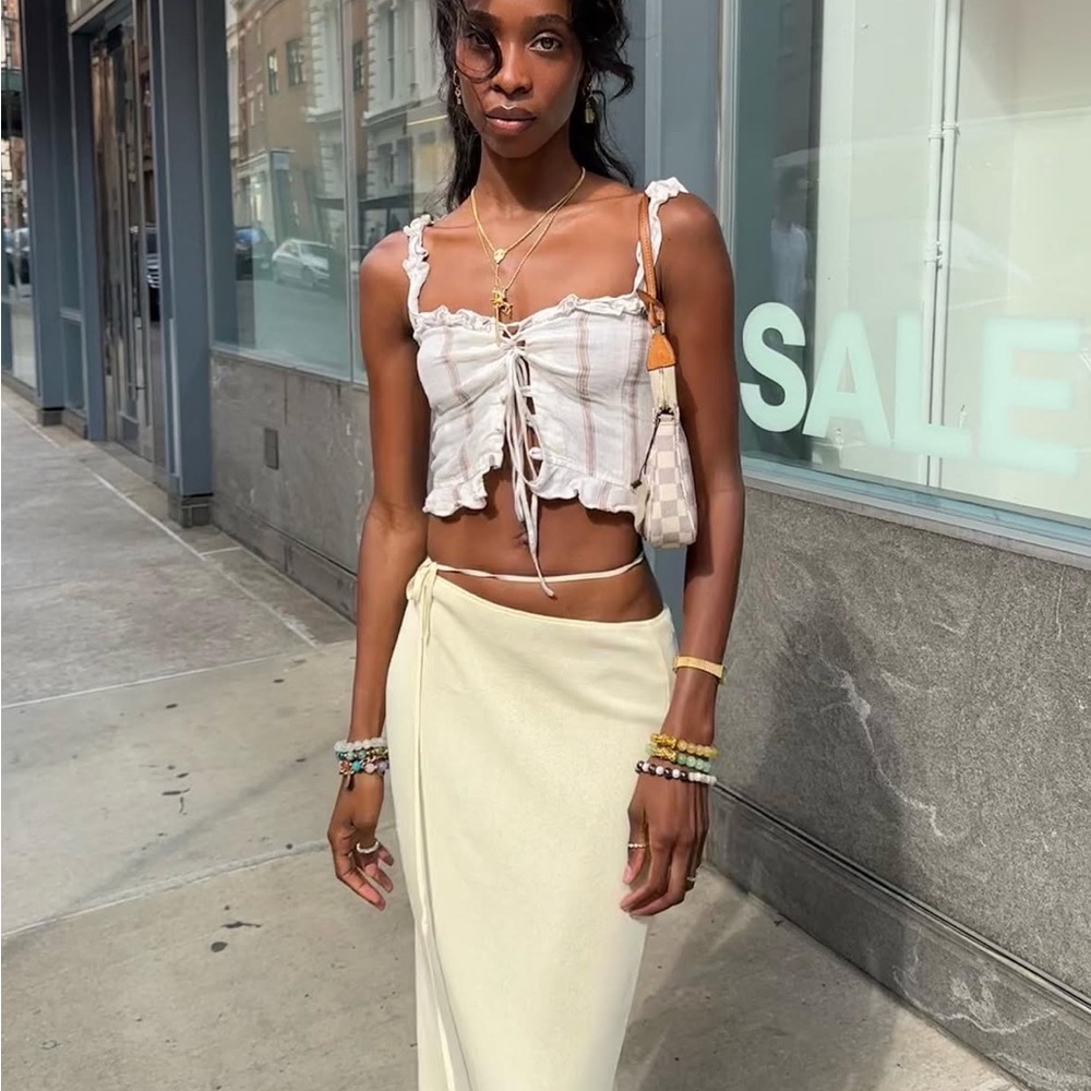 Reformation Tie Top XSMALL